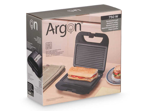 Sandwichera Grill Negra 750W