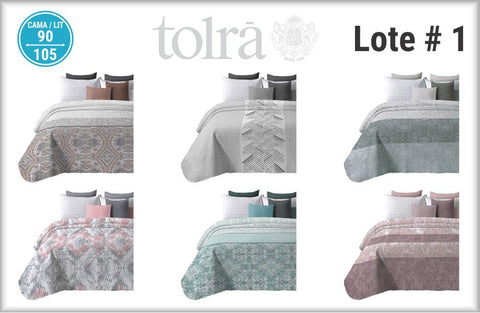 Colcha Bouti 90cm marca Tolra Lote 1