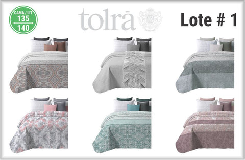 Colcha Bouti 135cm marca Tolra Lote 1