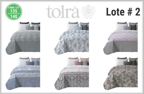 Colcha Bouti 135cm marca Tolra Lote 2