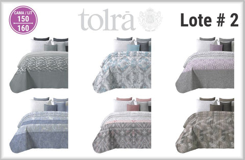 Colcha Bouti 150cm marca Tolra Lote 2