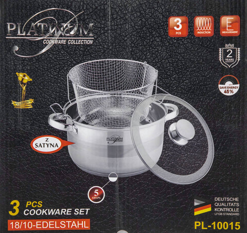 Olla 24cm Platinum 6,5L Acero Inoxidable