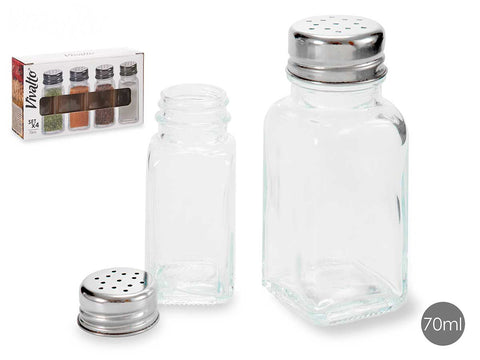 Set 4 Especieros de Cristal 70ml