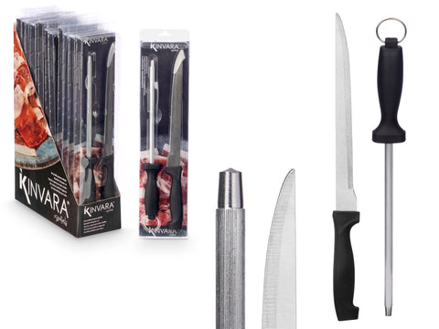 Set Cuchillo Jamonero y Afilador