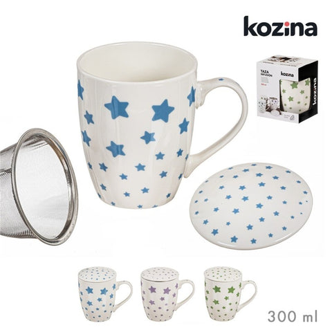 Taza de Infusión con Filtro 300ml Stars