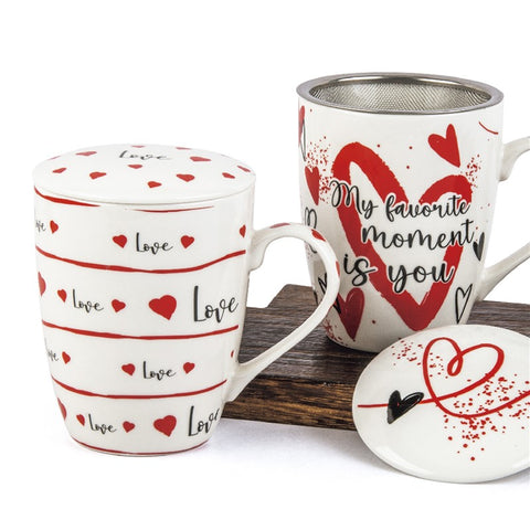 Taza de Infusión con Filtro 300ml Love Moment