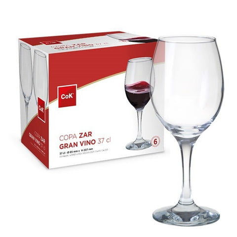 Pack 6 Copas de Vino Zar 37cl Cok