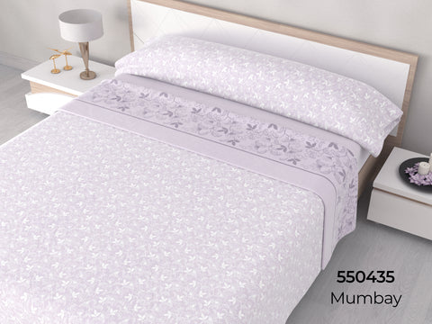 Juego de Sábanas Franela Mumbay Cama 150cm