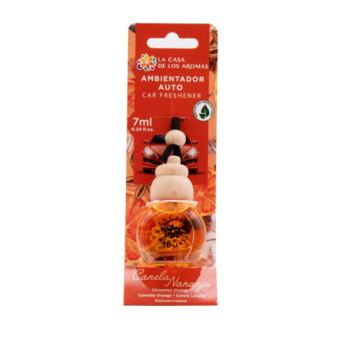 Ambientador Colgador de Coche Canela Naranja 7ml