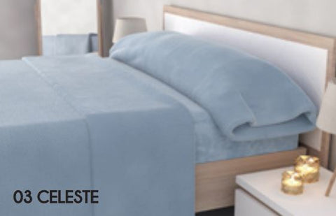 Juego de Sábanas Sedalina cama 135cm Celeste Jacquard Onix