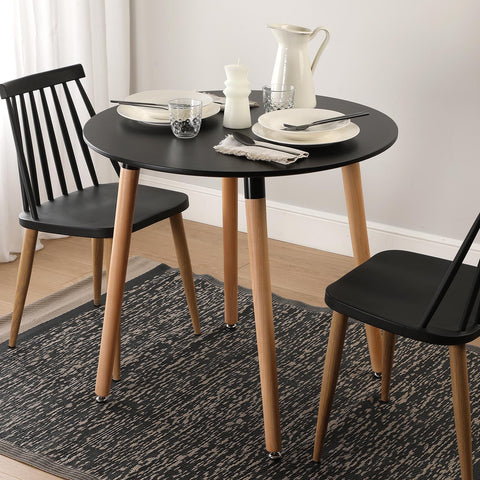 Mesa de Comedor Negra Mayra 80cm