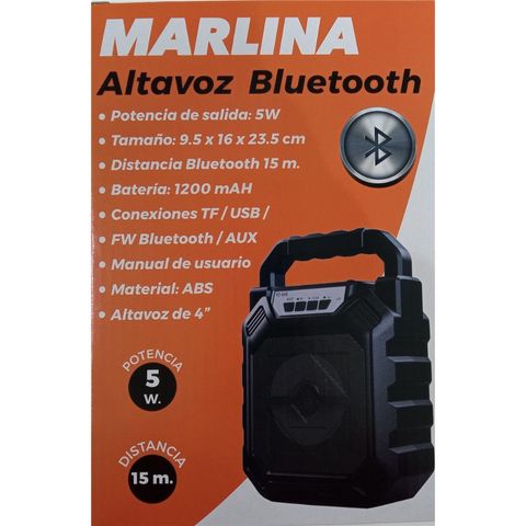 Altavoz Asas 5W Marlina Bluetooth